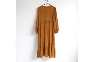 Oranje panterprint jurk XL