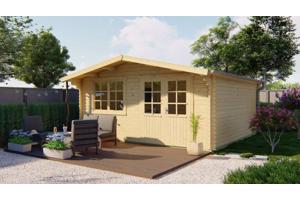 Blokhut - Tuinhuis Hendrick | 44 mm | vuren onbehandeld