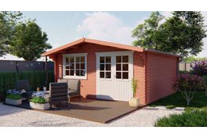 Blokhut - Tuinhuis Hendrick | 44 mm | vuren onbehandeld