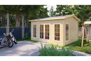 Blokhut - Tuinhuis Arne | 28 mm | vuren onbehandeld