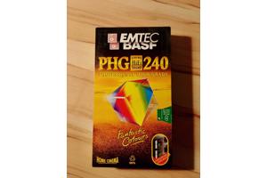 6 Basf / Emtec PHG 240 videocassette + 1 PHG 180 VHS