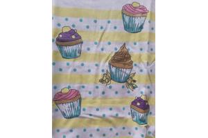 Glo-Story cupcakes t-shirt geel 116