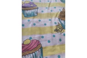 Glo-Story cupcakes t-shirt geel 116