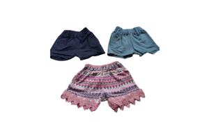 3x Little love baby korte broeken 3-6 mnd - 62-68