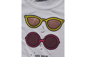 Glo-story T-shirt wit zonnebril 110