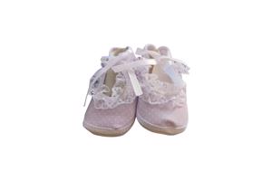 Junior Joy Babyschoenen Newborn Meisjes Paars/wit Met Stippe