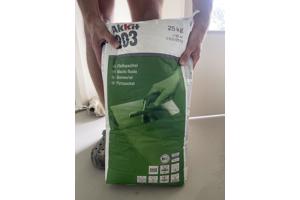 Mortel voor vloer egalisatie. Akkit 203, 6 zakken van 25kg