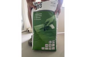 Mortel voor vloer egalisatie. Akkit 203, 6 zakken van 25kg