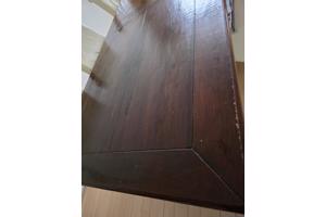 Eettafel, 240x100 stevig,massief hout, overschilderbaar