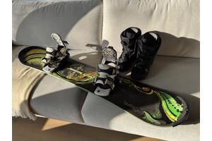 Snowboard met bindingen en schoenen - maat 40