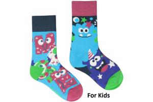 Sokken - 33-38 – monsters – multicolor - cadeau – geschenk –