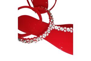 961 Sandalen rood met strass steentjes 37