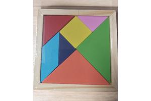 Lg-imports Houten Vormenpuzzel 12 Cm 7 Stukjes - Tangram