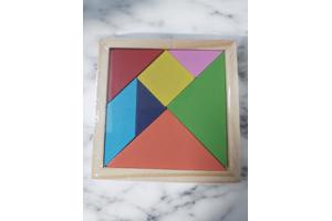 Lg-imports Houten Vormenpuzzel 12 Cm 7 Stukjes - Tangram