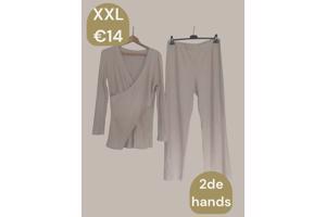 2 delige set beige XXL