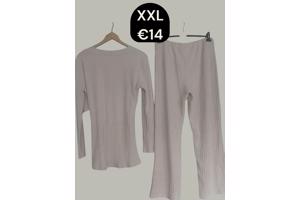 2 delige set beige XXL