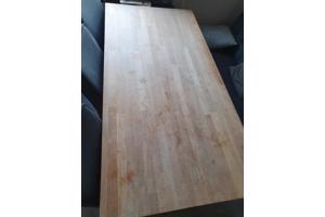 Ruime houten eettafel 180x90cm