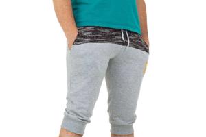 Heren korte broek lichtgrijs M