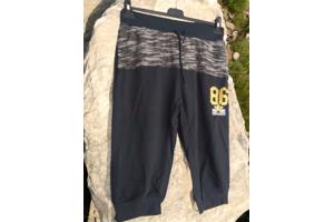 Heren korte broek donkerblauw grijs L