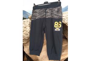 Heren korte broek donkerblauw grijs L