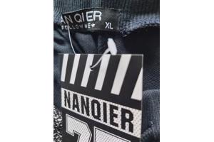 Heren korte broek donkerblauw grijs L