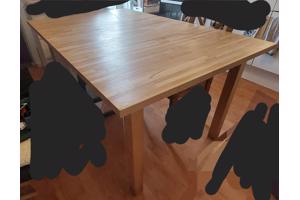 Grenen Uitschuifbare Eettafel