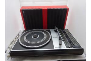 Vintage Philips 380 stereo Platenspeler retro jaren 70.