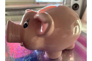 XL Vrolijke Spaarvarken (Keramiek)