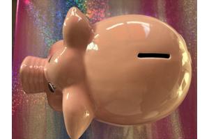 XL Vrolijke Spaarvarken (Keramiek)