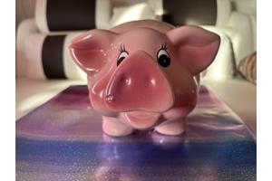 XL Vrolijke Spaarvarken (Keramiek)