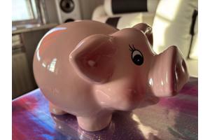 XL Vrolijke Spaarvarken (Keramiek)