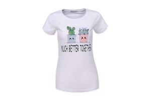 Glo-Story t-shirt wit much better together M
