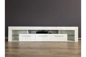 TV kast / lowboard hoogglans wit