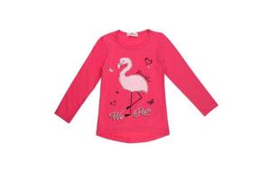 Seagull longsleeve t-shirt pink flamingo we run 158/164