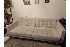 Gratis Beige 3-zits bank, Spoed!!