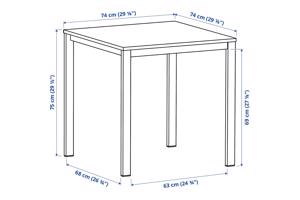 Gratis Witte eettafel/bureautafel (IKEA VIHALS)