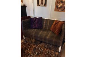 Loveseat - kleine bank 120 velvet grijs