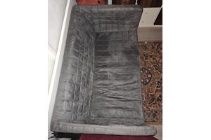 Loveseat - kleine bank 120 velvet grijs