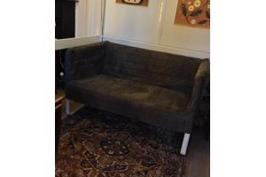 Loveseat - kleine bank 120 velvet grijs