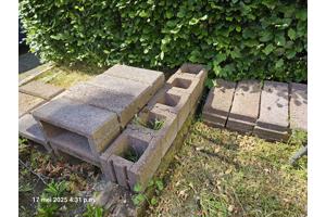 Bruinrode borderelementen gasbeton