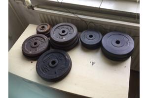 Fitness bank met halter stang