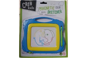 Crea Kids, magnetich teken bord blauw geel klein formaat