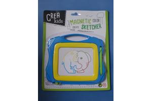 Crea Kids, magnetich teken bord blauw geel klein formaat