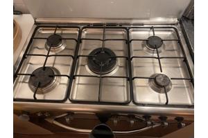 5-pits gasfornuis met oven