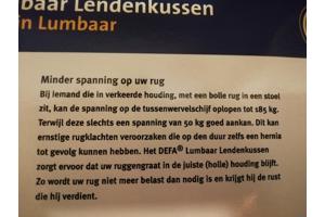 Defa Lendenkussen zwart