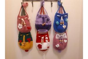 Kinderbuideltasjes handmade