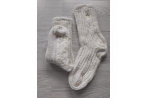 Beau & Caro - warme sokken - antislip - One Size - creme