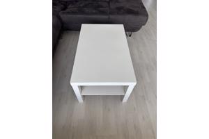 Witte salontafel met opbergplank