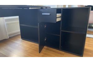 Hoekbureau Lex - zwart - 136x68x75 cm