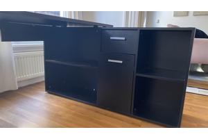Hoekbureau Lex - zwart - 136x68x75 cm